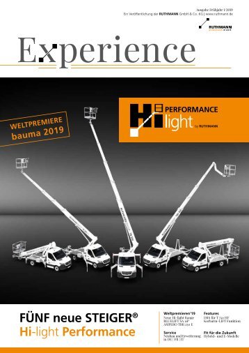 Experience Ausgabe Frühjahr 2019
