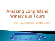 Amazing Long Island Winery Bus Tours