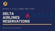 Delta Airlines Reservations (888)-286-3422