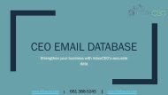 Where can I avail US targeted CEO Email Database