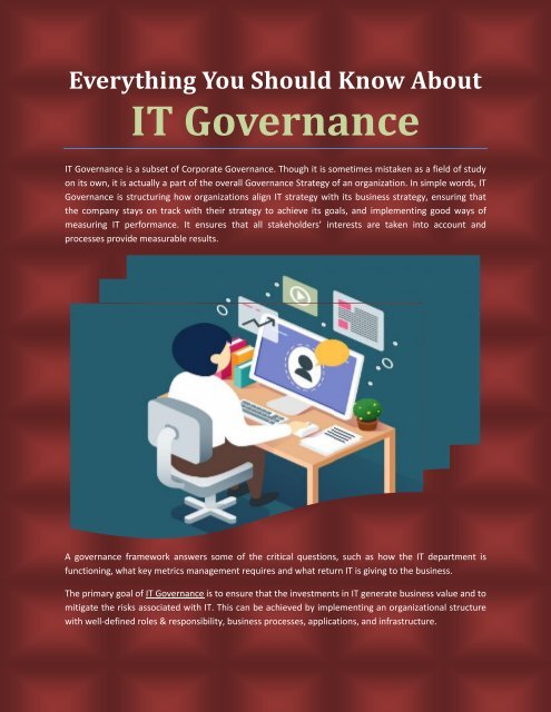 Everything You Should Know About IT Governance