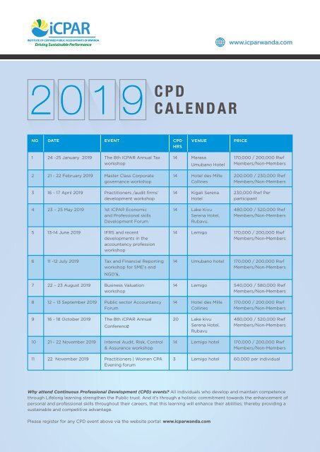 ICPARCPDCalendar2019