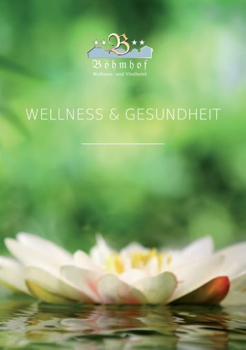 Böhmhof Wellnessbroschüre 2019