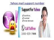 Call +1888-809-7444 to talk with Yahoo mail support number on our toll-free number