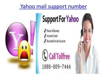 Call +1888-809-7444 to talk with Yahoo mail support number on our toll-free number