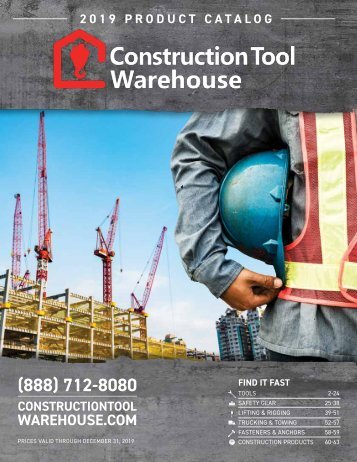 2019 Construction Tool Warehouse Catalog