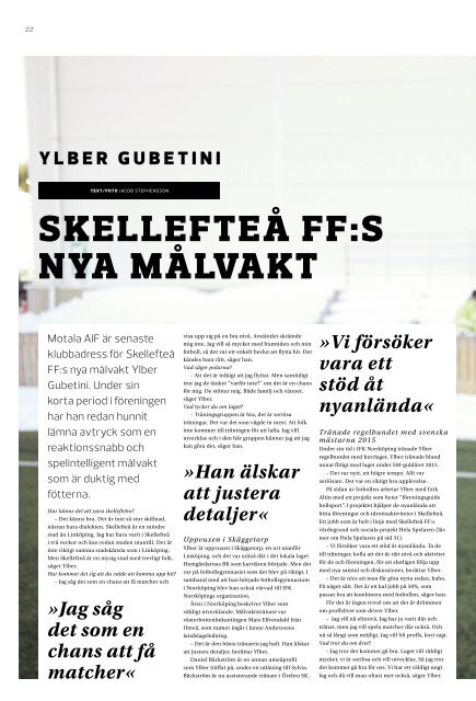 Skellefteå FF Fotbollsmagasin – 2019 #1