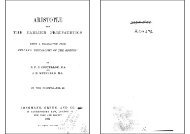 ARISTOTLE AND THE EARLIER PERIPATETICS vol.II by Eduard Zeller, B.F.C.Costelloe 1897