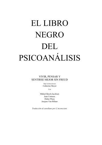 El libro negro del psicoanálisis