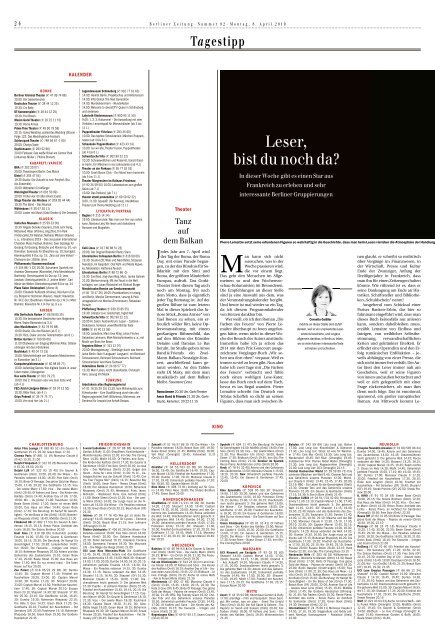 Berliner Zeitung 08.04.2019
