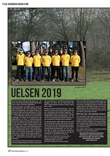 Motocross Enduro Ausgabe 05/2019