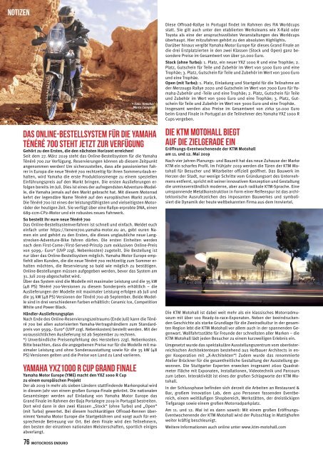 Motocross Enduro Ausgabe 05/2019