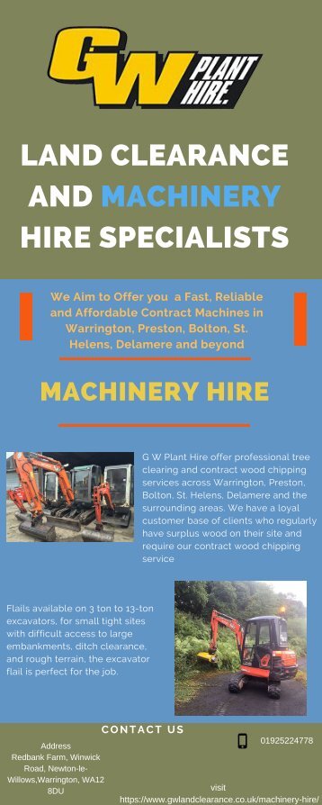 Machinery Hire Cheshire