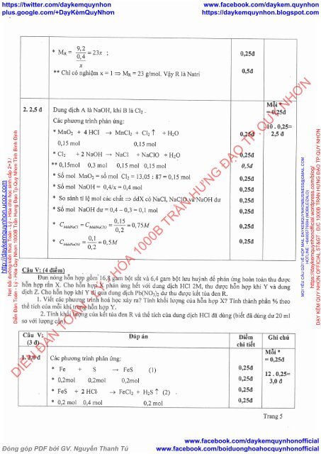 TỔNG HỢP ĐỀ THI HSG HÓA HỌC LỚP 12, LỚP 9 CÓ GIẢI CHI TIẾT TỈNH KIÊN GIANG