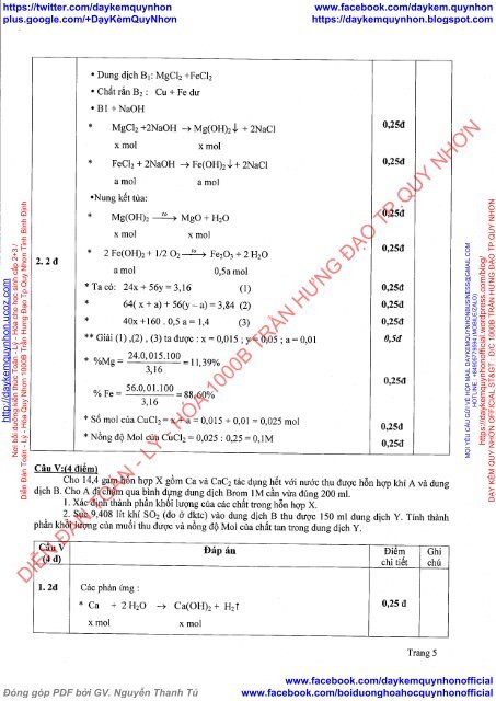 TỔNG HỢP ĐỀ THI HSG HÓA HỌC LỚP 12, LỚP 9 CÓ GIẢI CHI TIẾT TỈNH KIÊN GIANG