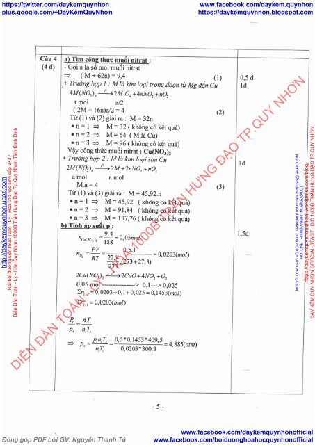 TỔNG HỢP ĐỀ THI HSG HÓA HỌC LỚP 12, LỚP 9 CÓ GIẢI CHI TIẾT TỈNH KIÊN GIANG