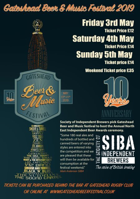 2019 Newcastle Beer and Cider Festival Programme