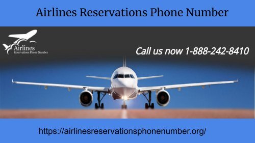 airline reservations phone number