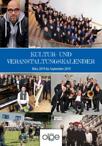 Kulturprogramm der Kreisstadt Olpe - März bis September 2019