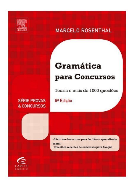 1575-Gramtica-Para-Concursos-Teoria-e-1000-Questes-Marcelo-Rosenthal-6-Ed-2013