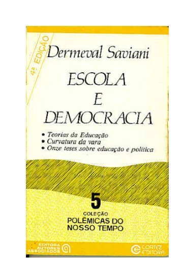 Educação e Democracia de Demerval Saviani