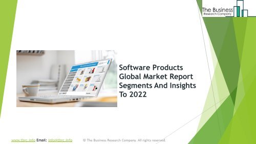 Software Products Global Market Report 2019