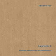 Reinhard Roy: Fragmente 6 Leseprobe