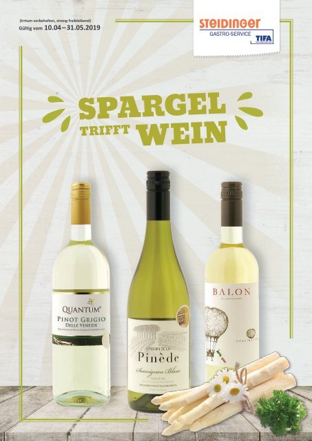 Spargel trifft Wein