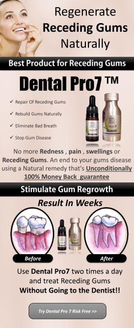 How to regrow receding gums?