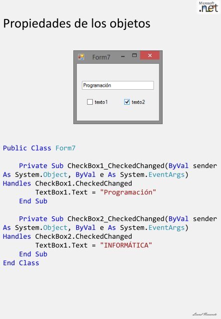 Ejercicios de programación .net (nivel inicial)