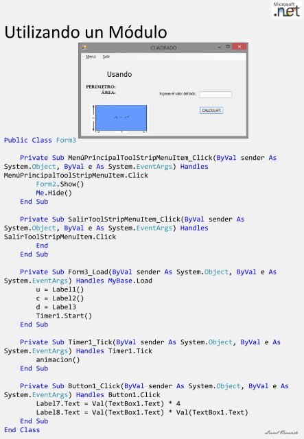 Ejercicios de programación .net (nivel inicial)