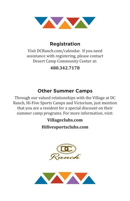 2019 Summer Camp Brochure