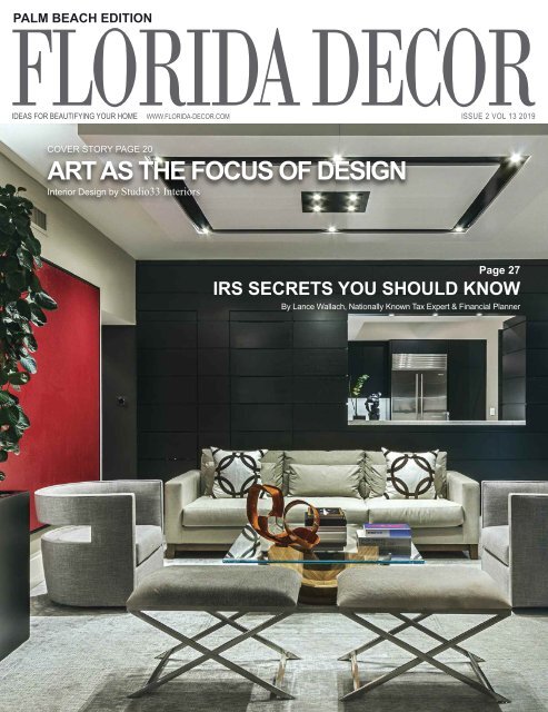 FLORIDA DECOR MAGAZINE April2019 PALM BEACH