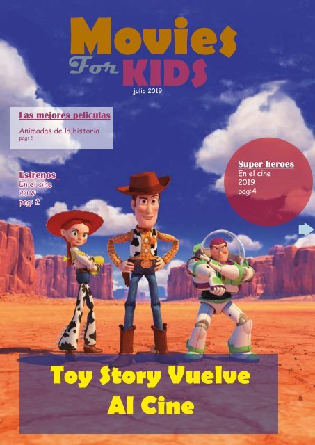 interactivo revista movies for kids