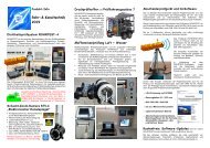 Produktinformation MESSEN NORD GmbH Dichtheitspruefgeraete Druckprueftechnik Elektronischer Kanalspiegel Inspektionskamerasysteme Ortungstechnik Hochdruckspueldokumentation