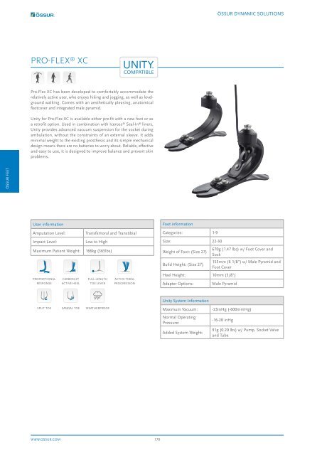 ssur Prosthetic Catalogue 2019