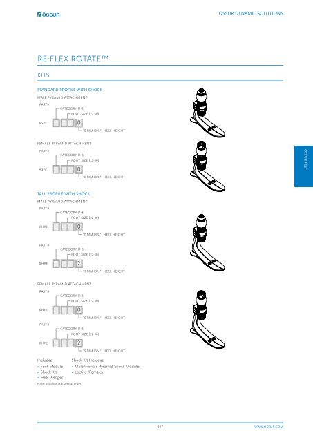 ssur Prosthetic Catalogue 2019