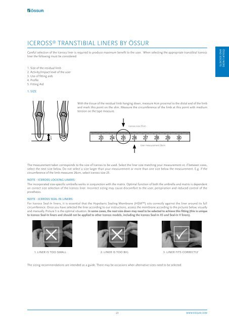 ssur Prosthetic Catalogue 2019