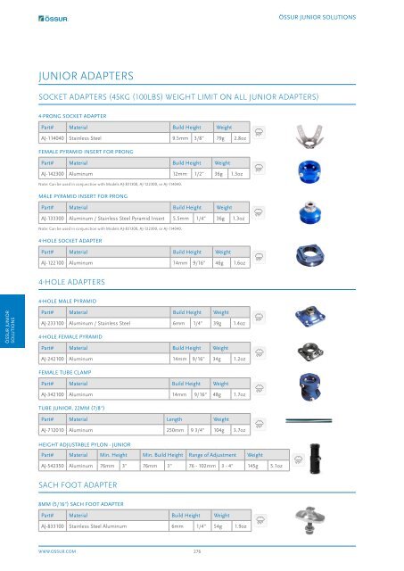 ssur Prosthetic Catalogue 2019