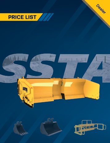 SSTA - Catalogue 2019 - ENGLISH PRICE LIST