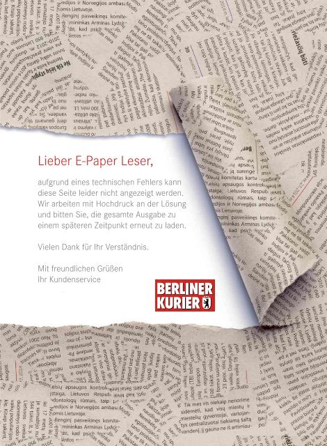 Berliner Kurier 10.04.2019