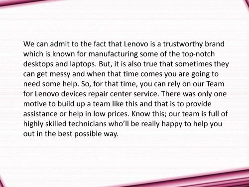 How Can I Reach Out To The Lenovo Repair Centre Service-converted