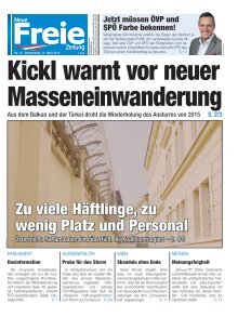 Kickl warnt vor neuer Masseneinwanderung