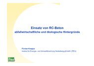 Einsatz von RC-Beton. Abfallwirtschaftliche und ökologische ...