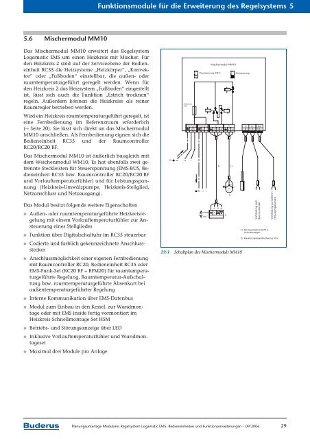 Planungsunterlage Wärme ist unser Element - Buderus