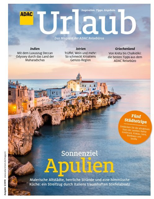 ADAC Urlaub Mai-Ausgabe 2019 Nordrhein