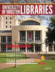 UH Libraries Newsletter Spring 2019