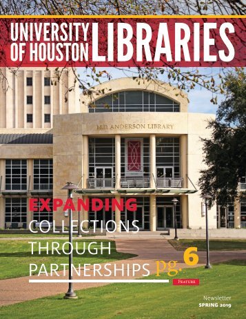 UH Libraries Newsletter Spring 2019