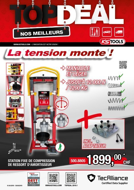 KS TOOLS 550.1720 Booster à batterie 12/24V jusqu’à 1400A