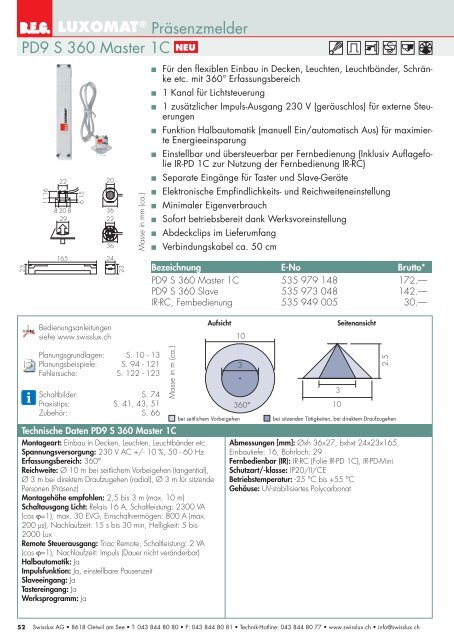 Taschenkatalog 2012 - Swisslux AG